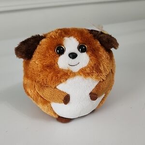 Ty BANDIT Brown and White Stuffed Hampster